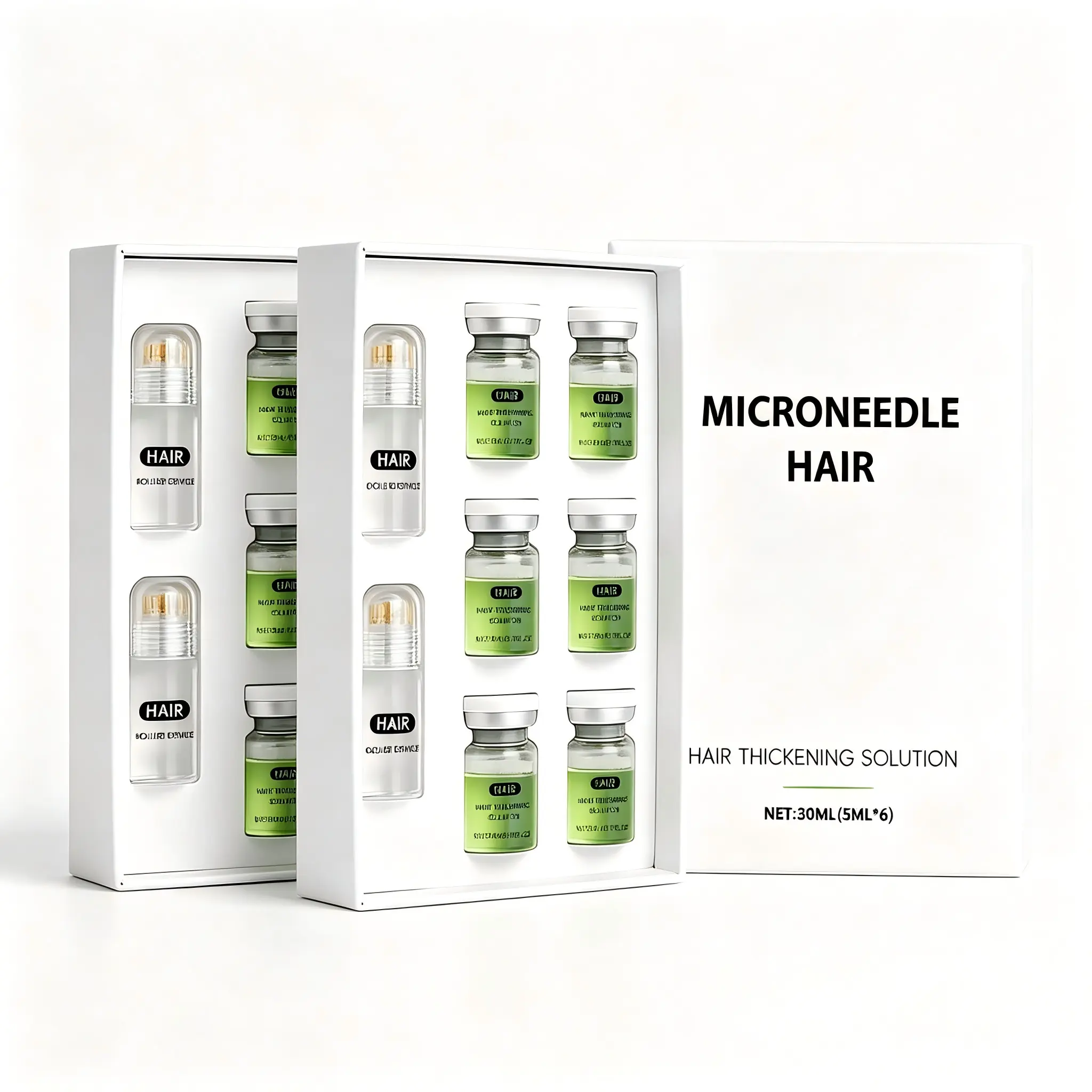 【3 Boxes】 Micro-Needle Hair RegrowthSerum for Hair Loss Prevention and GrowthStimulation Root Enhancer with HaircareDaily liquid healthy Hair Growth Serum roll onhair treatment serum hair care shiny