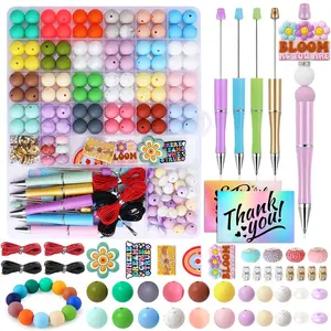 177 Silicone Beads for Keychains & Bracelets, 12mm & 15mm Sizes, DIY Craft Supplies, Decorative Accessories, Perfect for Making Jewelry, Seed Beads