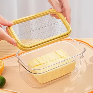 2-in-1 Butter Slicer & Storage Container, 8 oz Capacity, with Airtight Lid, Easy Slice & Store Solution for Fridge & Countertop   for Kitchen Use