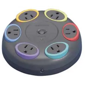 Kensington  Surge Protector- 330 Volt- 16ft.- 6 Outlets- 1500 Joules- Gray