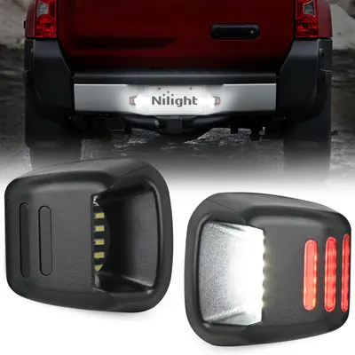 Gplusmotor Clear LED 3rd Brake Light For 2001-2004 Nissan Frontier Pickup – Black Housing