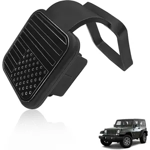 1.9 Inch Black Trailer Hitch Cover Dust-Proof Plug Square Mouth Protection Cover Car Accessories Suitable for Most Cars and Trailers