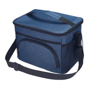 REGALWOVEN Lunch Bag for Men, Insulated Lunch Bag, Leakproof Lunch Box for Work, Office, Large Capacity, Reusable Lunch Cooler Bag 11.4*8.7*9.4in Navy Blue