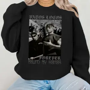 Vatos Locos Forever Shirt, Chicanos Clothing, Mexican Movie T-Shirt, Fashion Cotton, Full Size, Full Colors, For Women Womenswear Casual