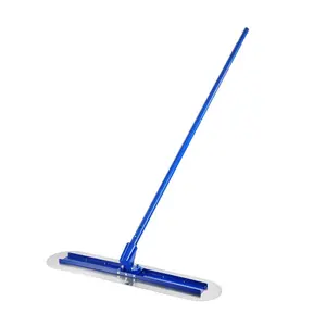 summervibes Magnesium Bull Float, 47.24x7.28" Round End Concrete Smoothing Tool, Cement Finishing Float with 4 Replaceable Aluminum Alloy Handles for Industrial Concrete Work Applications
