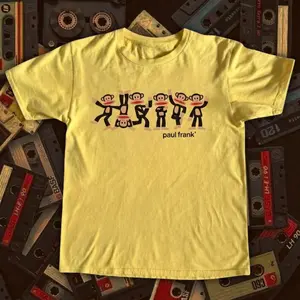 Paul Frank Gildan Women's Yellow Baby tee
