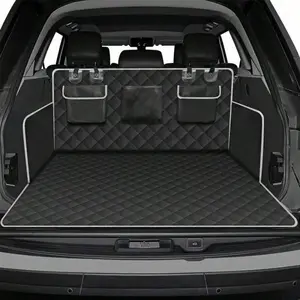 SUV Cargo Liner For Dogs, Waterproof Pet Cargo Cover Dog Seat Mat For SUVs Sedans With Bumper Flap Protector, Non-Slip, Large Size Universal Fit, Black