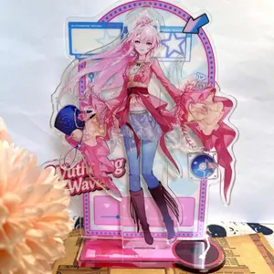 Acrylic Figure Statue Wuthering Waves Aemeath Character Prototype Dual Insert Stand, Office Desktop Decor, Anime Game Lover Gift