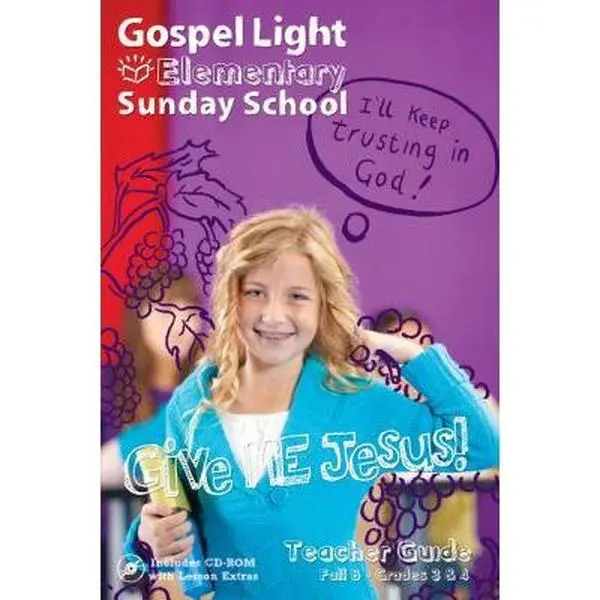 USED Book - Elementary Sunday School: Give Me Jesus Teacher Guide Fall B Grades 3&4 [With CDROM] by English Rebecca (Paperback) - english