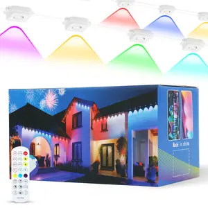 RGB Color Changing Rope Lights Outdoor, 50ft 30LED Smart String Lights with Remote & APP Control, Waterproof Music Sync Rope Lighting - DIY Flexible Tube LED Lights for Bedroom Garden Wedding