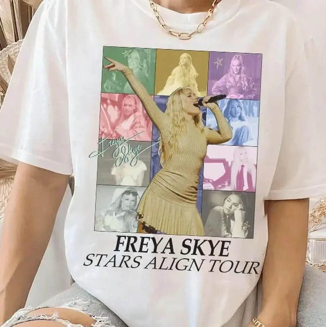 Freya Skye Stars Align Tour 2026 Retro T-shirt, Nova Bright Dawn of the Vampires Shirt
