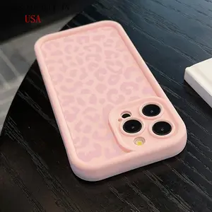 Pink Leopard Print Phone Case for The Entire Samsung Series, Compatible withIphone 16, 16 Plus, 16 Pro, 16 Pro Max, Iphone 15, 15 Plus, 15 Pro, 15 Pro Max, 14, 14 Plus, 14 Pro, 14 Pro Max, Protector Protection Protective Cover
