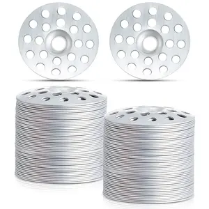 200 Pcs 1 Inch Plaster Wall Repair Washers Zinc Metal Washer for Screws Profile Flat Ceiling Repair Rings Plaster Buttons for Wall Ceiling Drywall Hole Fixing Dunzy