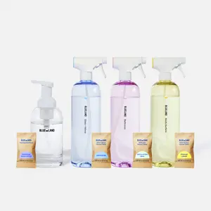 Blueland Clean Essentials Kit, Eco-Friendly Household Cleaners & Hand Soap Tablet Refills + Reusable Bottles Blueland Clean Essentials Kit, Eco-Friendly Household Cleaners & Hand Soap Tablet Refills + Reusable Bottles