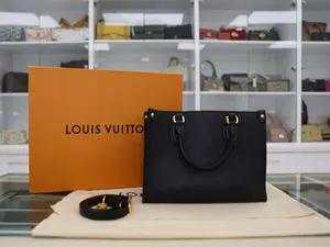 Pre-owned Louis Vuitton Leather Crossbody Bags OnTheGo PM Monogram Empreinte Bag In Black