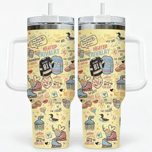 Heated Rivalry Romance 40oz Tumbler, Hollanov Couple Stainless Steel Tumbler, Hudson Williams Connor Storrie Cup, Movie Book Fans Gift