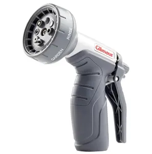 Gilmour Light Duty Garden Hose Nozzle with 8 Pre-Set Spray Patterns, Water Hose Nozzle for Watering Garden or Lawn