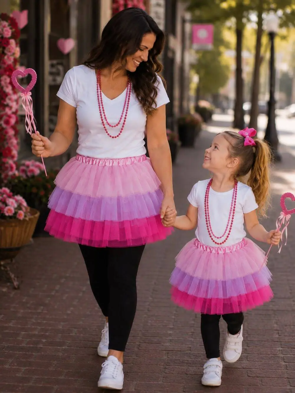 Pink, Lavender, Neon Pink 6 Layer Tutu Skirt Costume for Girls, Women, Plus Layered Skirt Tulle Skirt