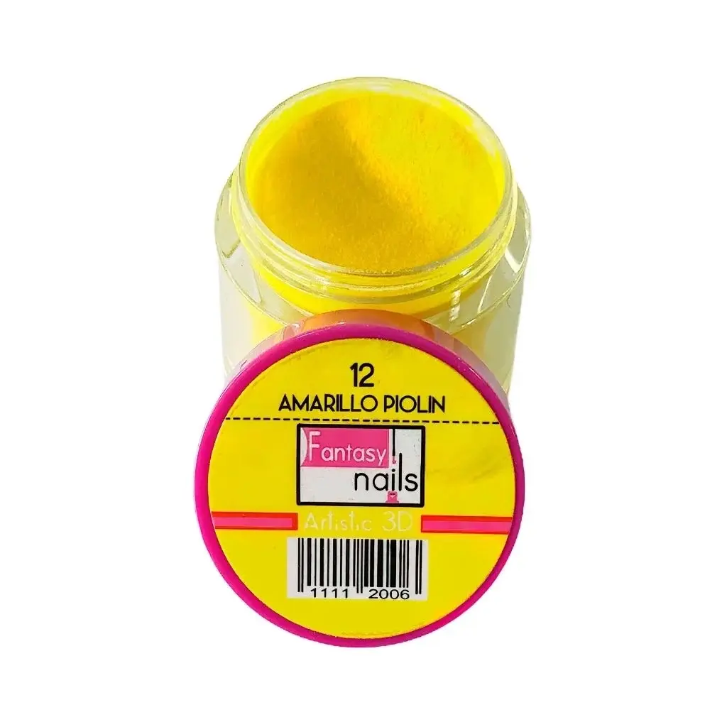 Fantasy Nails Yellow Acrylic (Amarillo Piolin) 8grams