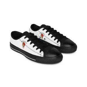 Sneakers — 'Give Me Five' Hand & Apple Graphic Low-Top Sneakers
