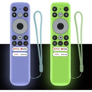 2 Pack Luminous Remote Cover Compatible with   TV Remote, Shockproof Case for  RC902N FMR1 Remote Controller, Lightweight Anti-Slip -Friendly   Sleeve