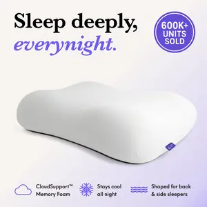 Cushion Lab | Deep Sleep Pillow — Sleep Deeply, Every Night — Patented Memory Foam Pillow for Side & Back Sleepers