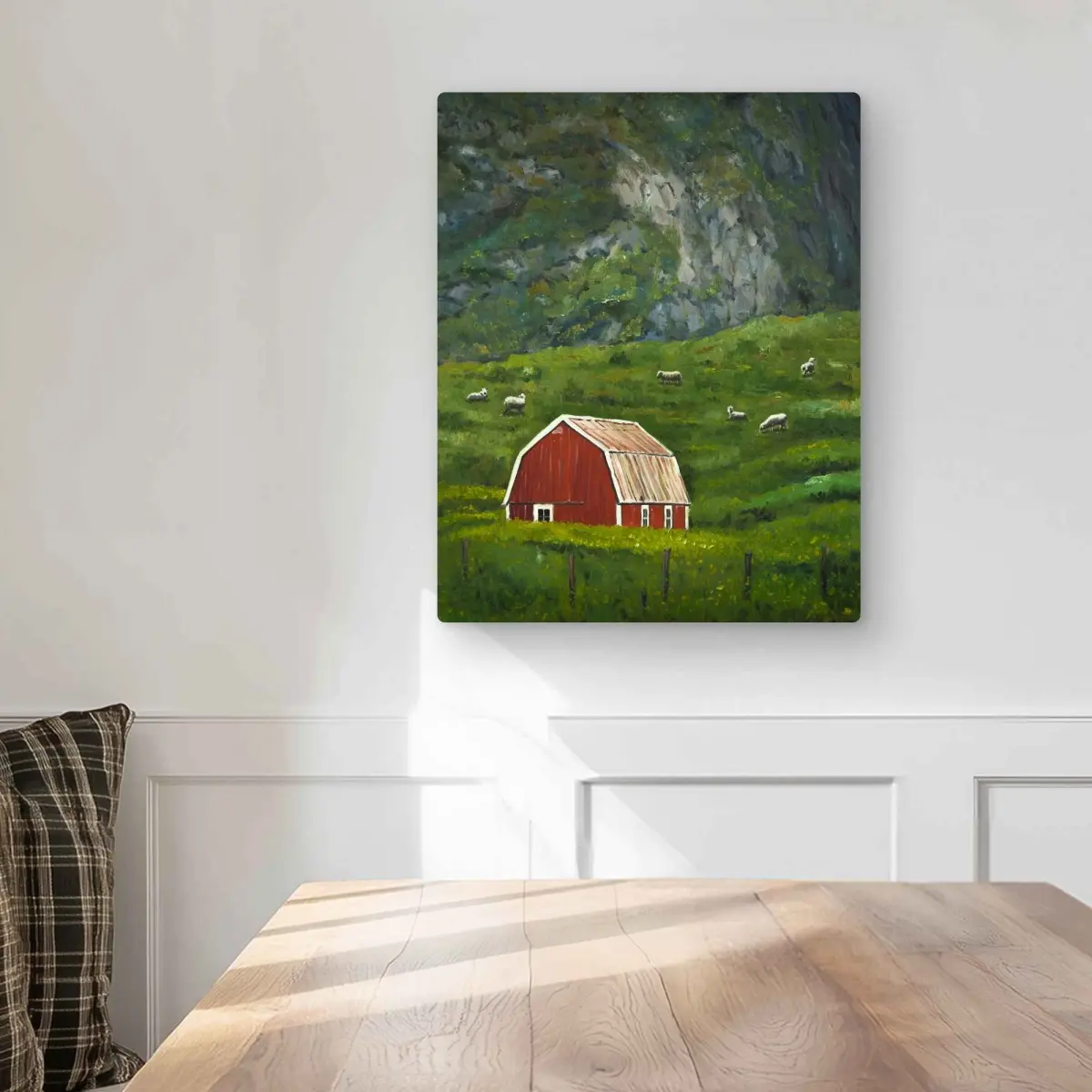 Begin Home Decor C1MP162056TCY8 16 x 20 in. Life in the Countryside Wall Art - Rustic Livingroom Metal Print
