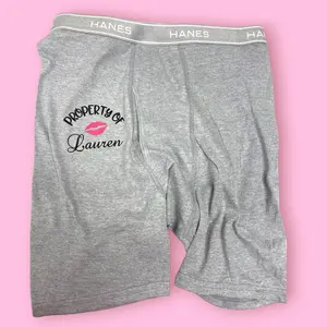 Property Of Boxers, Funny Personalized Valentines Day Gift For Him, Boyfriend Gift