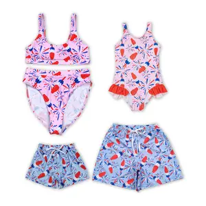 Dive into Independence Day with Our Family -  Firework - Themed Swimsuits! Stay Cool and Breezy All Day