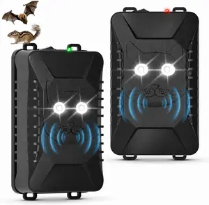 Rodent Repellent for Car Engine, Battery Powered Under Hood Ultrasonic Mouse Repellent with LED Strobe Light & Vibration Sensor, Protects Vehicle Wiring for Cars, Trucks, SUVs, RVs, Garage Use
