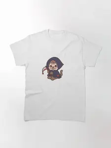 Monchichi Grim Reaper T-Shirt, Meme T Shirt, Pet Lovers T- Shirt, Pet Photo Shirt, Gift for Mother, Girlfriend, Pet Lovers, Graphic T-Shirt, Gildan 5000 Tee