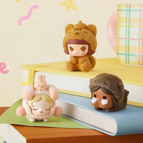 POP BEAN Cross Dressing Series 1-Piece Pajama Figurine Blind Box - 1Pc Per Pack, Art Toy, Cute Cartoon Decoration, Novelty Collectable, Choking Hazard Small Parts, Blind-Box Excitement