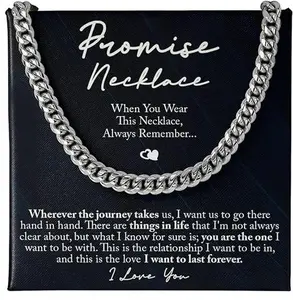 Promise Necklace – Thoughtful Gift to Show Love and Appreciation, Sentimental Jewelry Gift, Perfect Gift with Message Card & LED Box