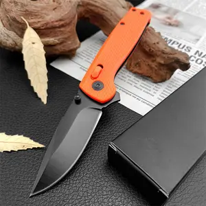Outdoor Camping BBQ Folding Knife, 440C Blade, Nylon Fiber Handle, Portable Hiking Fishing Tool, High-Quality Kitchen Utility Knife, Survival Gear