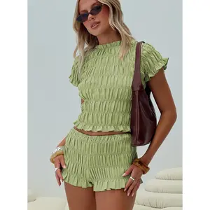 Most Wanted Shirred Set Green