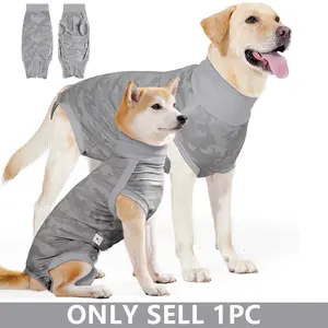 Dog Onesie for Surgery Female, Breathable Dog Surgery Spay Recovery Suit, Dog Cone Alternative Anti-Licking, XXS to XXXL Sizes