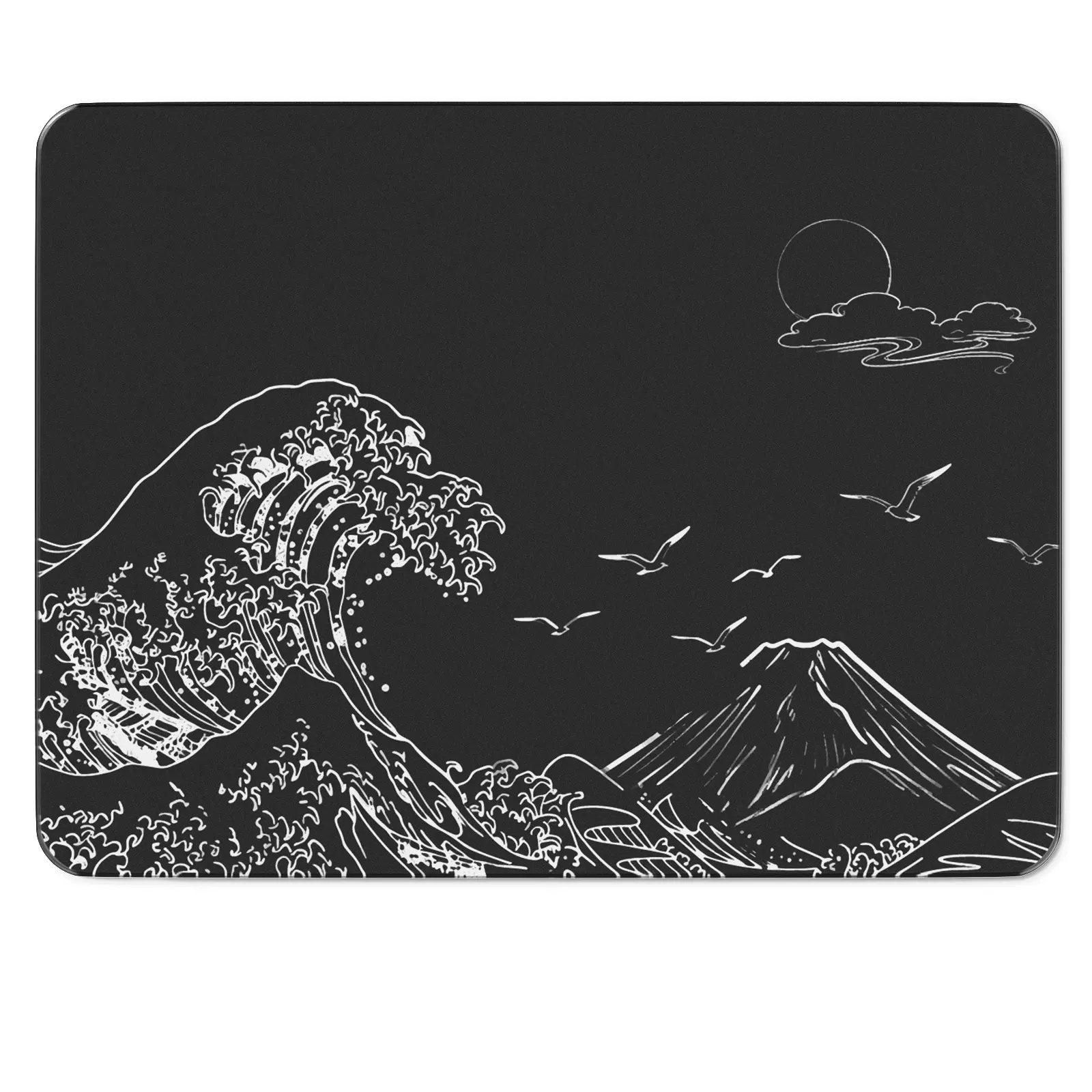 ATTACK SHARK CM05SE 9H Durability Tempered Mousepad, Made for Gaming, Ultra Smooth Nano-Textured Surface, Silent Glide, Precision Speed Control, Anti-Slip Base Mouse Pads, Long-Lasting Performance, 16.1" L x 12.2" W Computer Accessory, Back to School