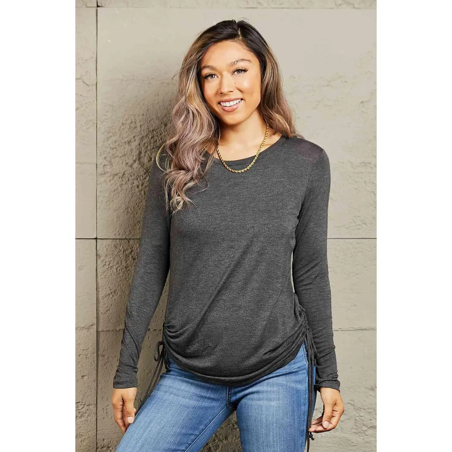 Everyday Long Sleeve Scrunch Tee