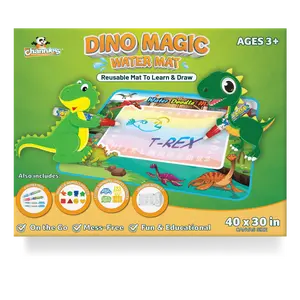 Channie's Reusable DINO Magic Water Mat- Mess Free Water Coloring Mat for Kids