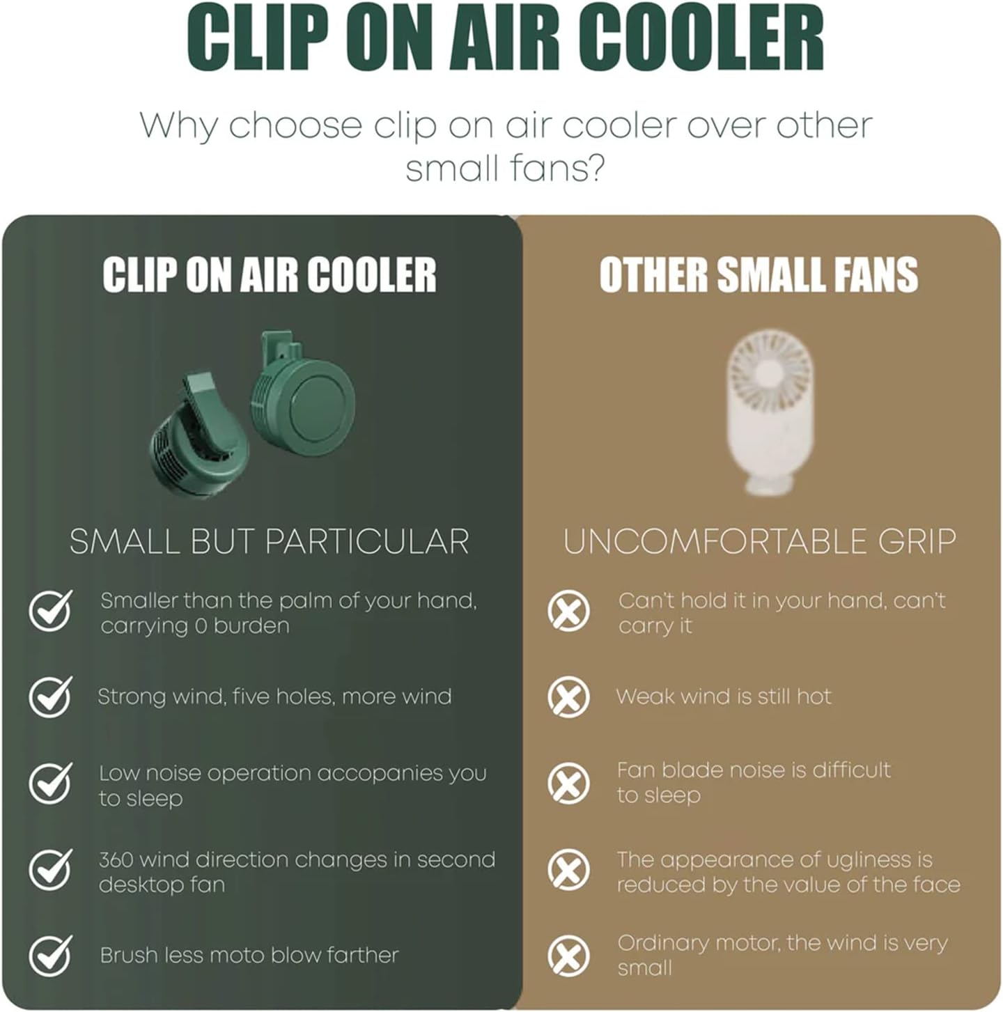 Portable silent mini bladeless fan, mini cyclone waist fan, three-speed hands-free neck fan, suitable for outdoors, travel Portable silent mini bladeless fan, mini cyclone waist fan, three-speed hands-free neck fan, suitable for outdoors, travel