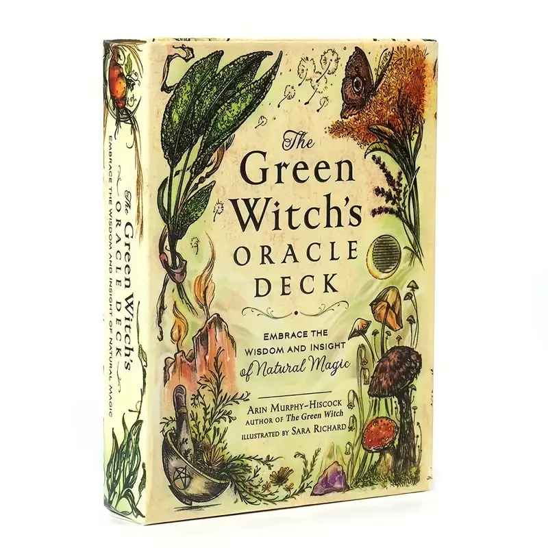 Witch Oracle Cards Embrace Natural Magic Wisdom Insight Tarot Deck, 44 Cards for Divination & Spiritual Guidance Tarot Card Decks, Tarot Card Set, Tarot Card Game