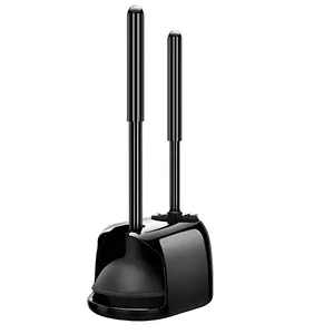 Toilet Brush and Plunger Set, Toilet Plungers for Bathroom Heavy Duty and Holder Hidden Toilet Plunger and Brush Set for Deeply Cleaning