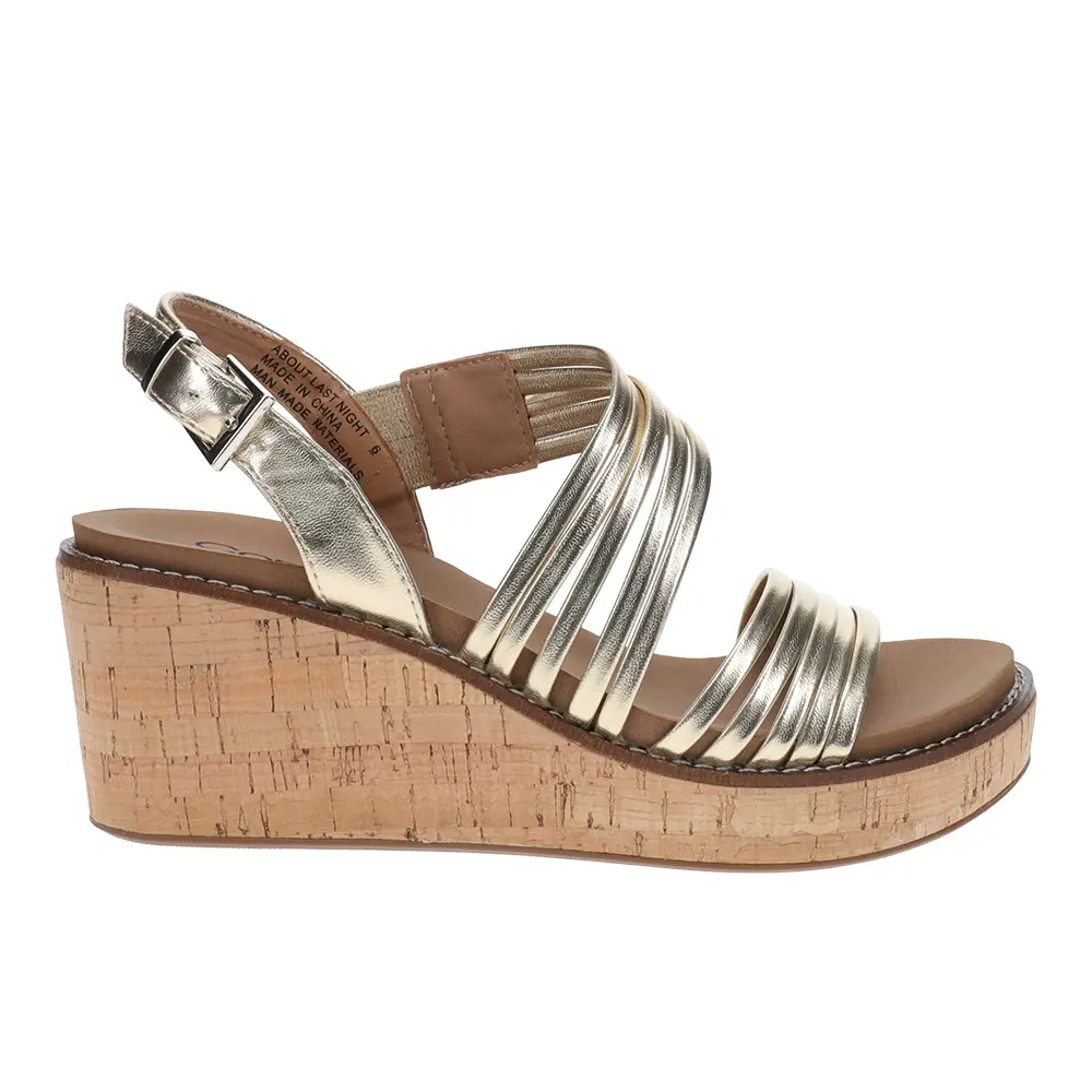 Corkys Womens About Last Night Slingback Casual Sandals Casual Mid Heel 2-3" - Gold