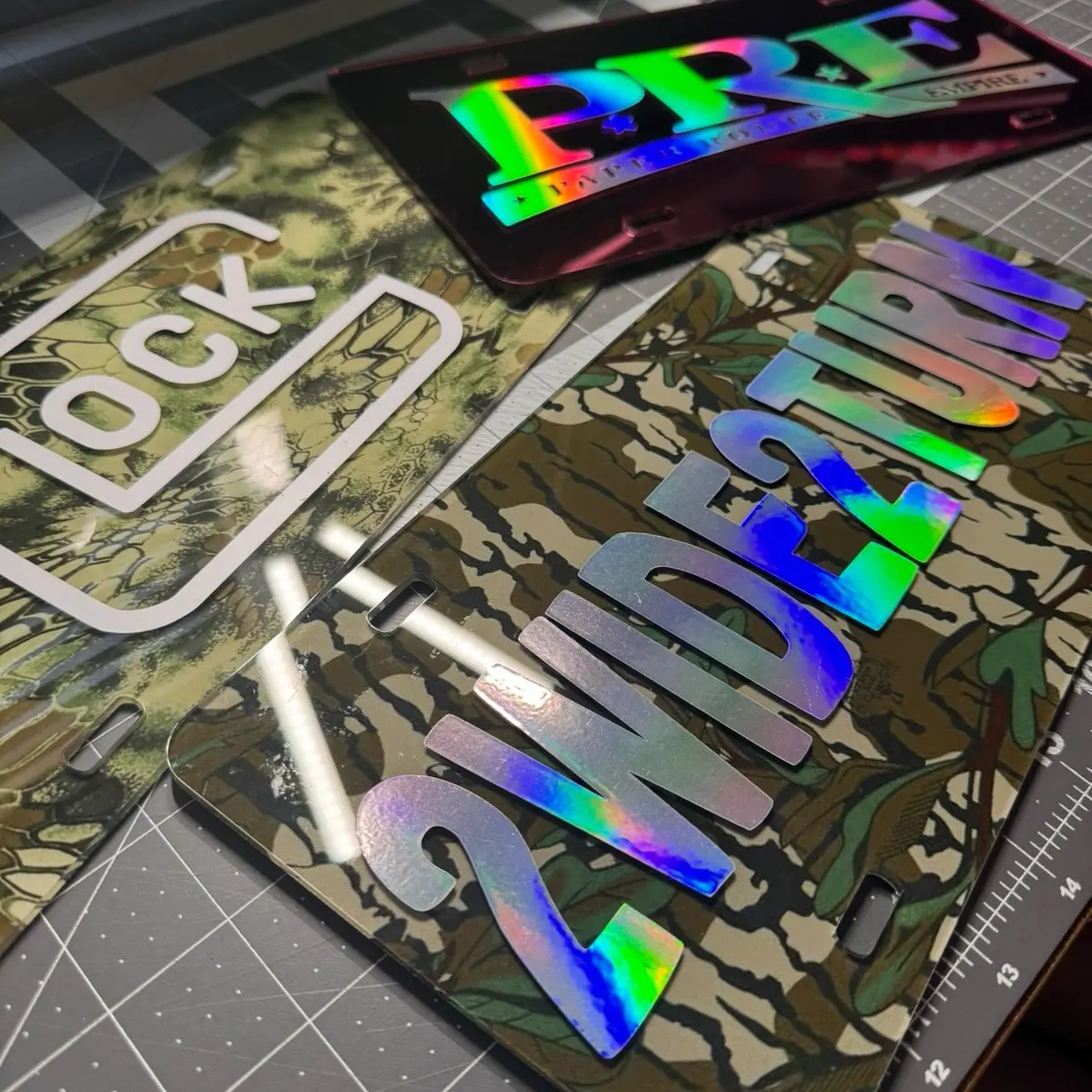 Acrylic License Plate, very durable. Perfect for car or truck!