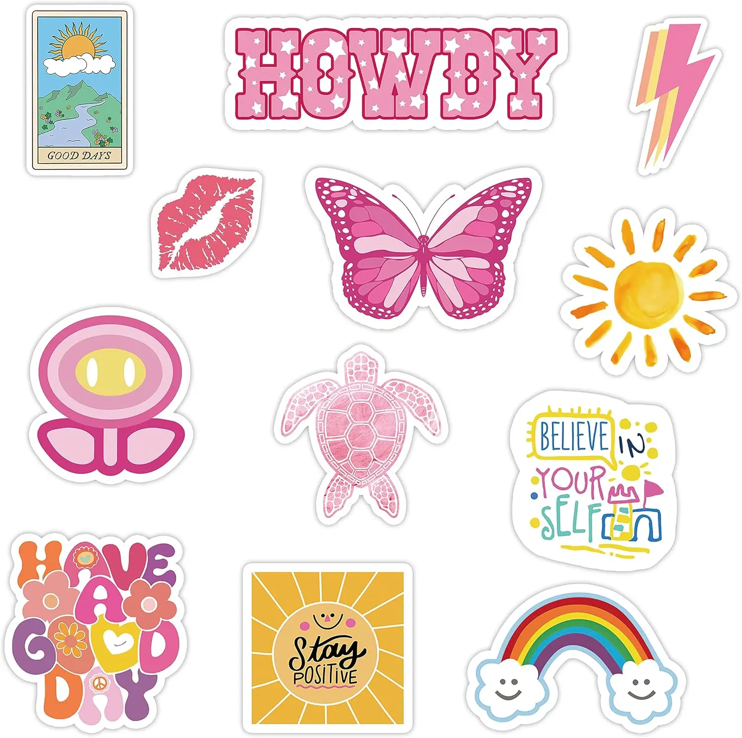 Cute Pink Fridge Magnets (12 Packs) Funny Magnet Office Cabinets Decoration Fridge Metal Magnet Flexible Reusable Magnetic Vinyl