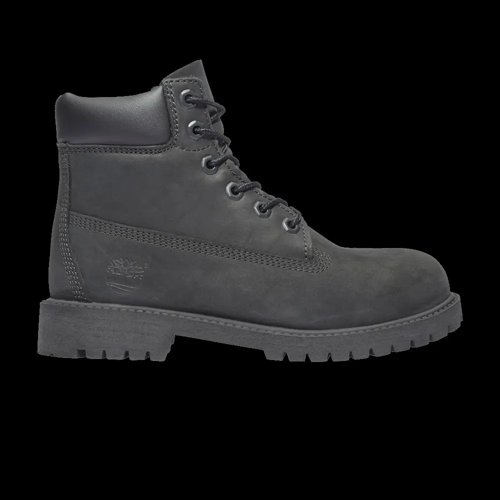 Timberland 6" Premium Waterproof Boot Black (GS) Boys