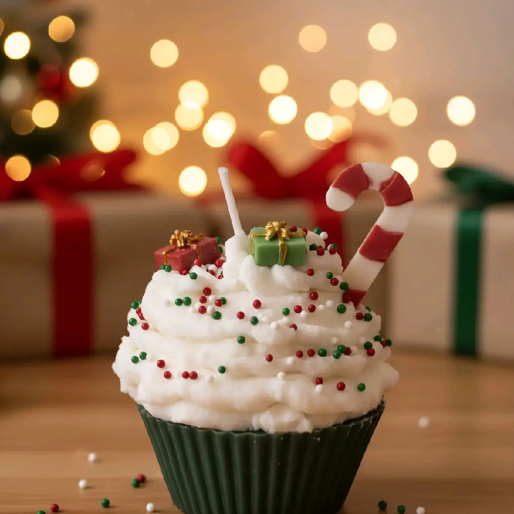 Christmas Cupcake Candles