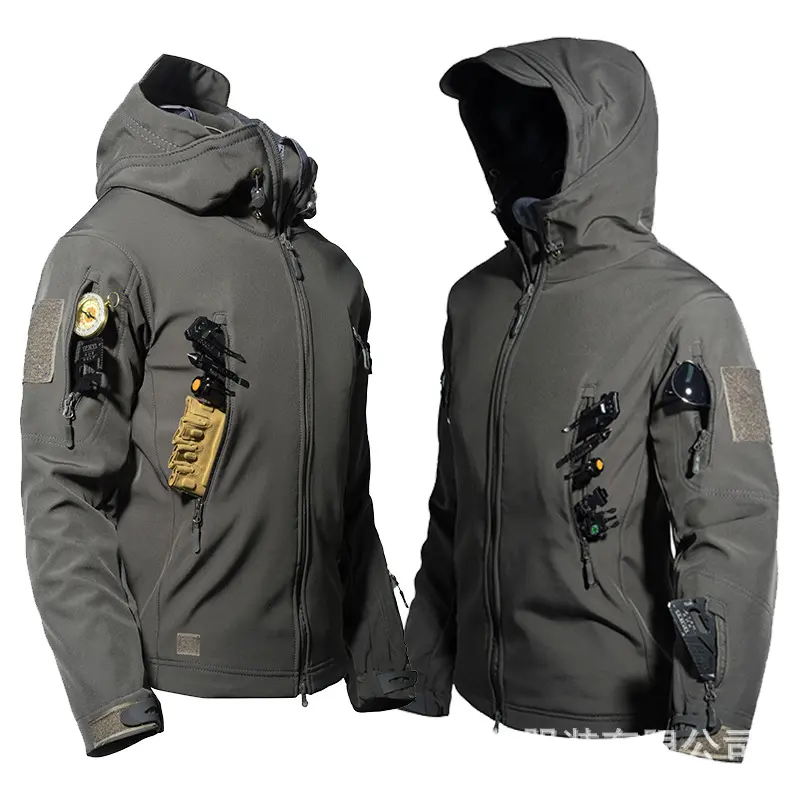 Autumn and Winter Men's Jacket - Multi-Pocket Hooded Jacket, Outdoor Tactical Workwear, Warm, Windproof, Durable, Suitable for Studio Sports Clothing casual coat long-sleeved Athletic Outerwear winter outfits cold weather outfits Autumn and Winter Men's Jacket - Multi-Pocket Hooded Jacket, Outdoor Tactical Workwear, Warm, Windproof, Durable, Suitable for Studio Sports Clothing casual coat long-sleeved Athletic Outerwear winter outfits cold weather outfits