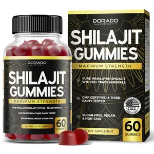 SHILAJIT GUMMIES (60 GUMMIES) - DELICIOUS RASPBERRY WATERMELON FLAVOR WITH +85 TRACE MINERALS