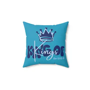 King Of Kings, Blue - Pillow
